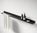 Metal-Dynamics Suport prosoape, negru, 50x9x3.5cm