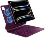 Typecase Apple iPad Pro 11 (2024/2025) Typecase Edge billentyűzetes tok - Málnaszínű tok