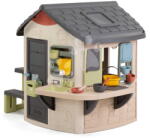 Smoby Căsuță cu cutie poștală Mud Cooking House Life Smoby cu pult de lucru extensibilă și filtru UV de la 24 de luni (SM810303-K) Casuta pentru copii