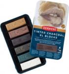 Derwent Carbune XL Derwent Proffesional, cutie metalica, solubil in apa, 6 culori/set, nuante pamantii 2306177