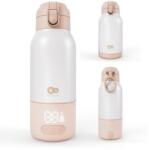 KinderKraft Kinderkraft, Gaja, incalzitor mobil de lapte si termos 2in1, bej, 500 ml Incalzitor biberon