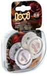 LOVI Lovi, I Love, suzeta dinamica din silicon, 0-6 luni, 2 buc