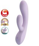 Pretty Love Vibrator Iepuras Rosolyn Super Flexibil, 10 Moduri Vibratii, Silicon Lichid, USB, Lila, 19 cm Vibrator