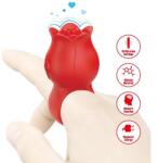 Pretty Love Mini Vibrator Jae, 10 Moduri Vibratii, Silicon, Incarcare Magnetica, Rosu Vibrator