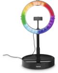 Hama Lampă LED ring Hama - FoldUp RGB 102, pliabilă, neagră (HAMA-04665)