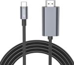 Tech-Protect Ultraboost Type C - HDMI 4K 60Hz adapter 2m kábellel fekete