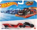Mattel Set camion cu remorca, Hot Wheels, Track Fleet, Semi Twin Mill, JKP30