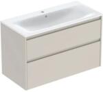 Geberit Set lavoar si mobilier Geberit Selnova Square cu doua sertare, 100x48x62 cm, gri nisip mat (504.140.DB.1)