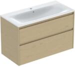 Geberit Set lavoar si mobilier Geberit Selnova Square cu doua sertare, 100x48x62 cm, stejar natural (504.140.PS.1)