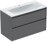 Geberit Set lavoar si mobilier Geberit Selnova Square cu doua sertare, 100x48x62 cm, lava mat (504.140.JK.1)