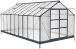 CoverTech Sera din aluminiu Azalia 2, 5 x 5, 5 m CoverTech antracit (CT101)