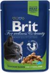  Brit Premium Cat Pouches Chicken Slices For Sterilised 24x100G