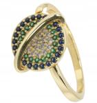 CalmRings Arany Gyűrű Pályával, stresszoldó, sebészeti acél