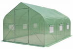 Garden Point Fóliasátor fém vázzal 3x4, 5m Dalia Garden Point zöld 2 pár ajtóval (GAP1514)