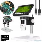 Inskam Digitális Mikroszkóp Nagyítással 1000x 2MP 8LED Hd Képernyő 4, 3" 32GB MicroSD (307-B)