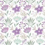 POL-MAK Virág Violet and Mint szalvéta 20 db-os 33x33 cm (PKK057357)