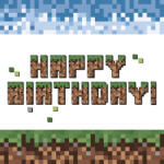 POL-MAK Happy Birthday Pixel Block szalvéta 20 db-os 33x33 cm (PKK772671)