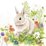POL-MAK Húsvét Little Bunny szalvéta 20 db-os 33x33 cm (PKK765321)