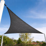 Sun Garden Napvitorla - árnyékoló teraszra, háromszög alakú 5x5x7 m Grafit színben - HDPE anyagból