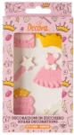 Decora Decor Zahar - Printesa Roz R 2.6 si 5 cm, 6 modele, 6 buc (500444)