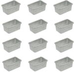 Otty Tavita Chec Margini Evazate, 8.5 x 5.5 x H 3.5 cm, Aluminiu Ambutisat, Set 12 buc (1161008.SET)
