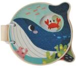 Smart Baby Дървена книжка с животни Smart Baby - Кит, 3 м+ (ACTBK11)