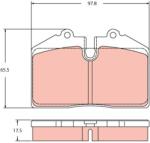 TRW Set placute frana TRW GDB2442 (GDB2442)