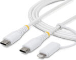 StarTech StarTech. com 1M-U2-LNTC-CABLE USB kábel USB C Fehér (1M-U2-LNTC-CABLE)