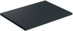 Omnires Aquarock cădiță de duș dreptunghiulară + capac mascare 100x90 cm negru AQUAROCK90-100BLV (AQUAROCK90100BLV)