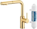 Armatura Duero Pure Basic baterie de bucatarie cu filtru pe picior aur/aur vechi 6623-112-39 (662311239)
