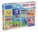 Clementoni Puzzle Clementoni 10 în 1 - Porcul Peppa (20271) Puzzle