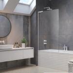 Radaway Paravan pentru cada de baie, alb mat, Radaway Modo SL White PNJ II 10316100-04-01R (10316100-04-01R)