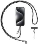 USAMS SJ745 60W USB-C to USB-C 1.2m telefonpánt töltőkábellel fekete