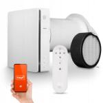 GOMEDIA Tuya Távirányítós WiFi Fali Rekuperátor Szűrő 60 m3/h Ventilátor 3 Sebesség (AV-TTW5-W)