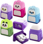  Állatmintás, táska formájú radír és hegyező, 4 féle változat (KIP-436767) - officetrade