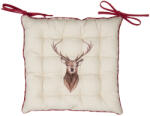 Clayre & Eef Perna scaun Craciun Ren 40x40 cm (COL29X)