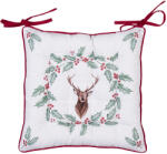 Clayre & Eef Perna scaun Craciun Ren Holly 40x40x4 cm (HCH29X)