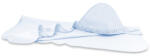 MimiNu Prosop cu gluga, MimiNu, Cu volanas, 100x100 cm, bumbac si thermo fleece, Colectia Royal, Blue (6426972030908) Prosop
