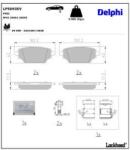 DELPHI Set placute frana DELPHI LP5093EV (LP5093EV)