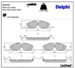 DELPHI set placute frana, frana disc DELPHI LP3751 (LP3751)