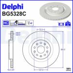 DELPHI Disc frana DELPHI BG5328C (BG5328C) - automobilus