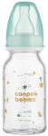 Canpol babies Стъклено шише Canpol - 120 ml, 3 м+, антиколик (42/202) - ozone