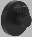 Villeroy & Boch Cuier simplu baie, fixare ascunsa, negru mat (Matt Black), Villeroy & Boch Elements Tender TVA151011000K5 TVA151011000K5 (TVA151011000K5)