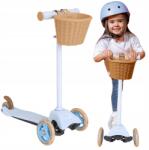 Evotools Háromkerekű Állítható Roller Gyerekeknek Kék Evo Kosárral 2+ (1670026)