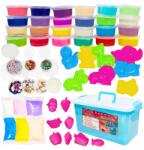 Click4toys Slime Gluty Agyag Kreatív Szett Gyerek Ládában Formák +kiegészítők (1183)