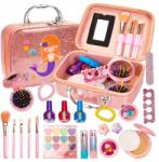 click4TOYS Kozmetikai Láda Gyerekeknek Szett Beauty Szemhéjpúder Rúzs Ecset Lakkok (7043)