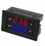  Panel Modul 2IN1 Voltmérő 300V Ampermérő 100A 6 Számjegyű Kijelző (YB01435-02)