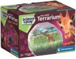 Clementoni Science &, Play: Mini terariu cu figurină de girafă - Clementoni (19465)