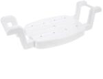 Orion Scaun reglabil pentru cadă alb 58-77 × 27, 5 cm Covor baie