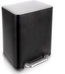Orion Coș de gunoi cu pedală, inox, negru, 20 l Cos de gunoi
